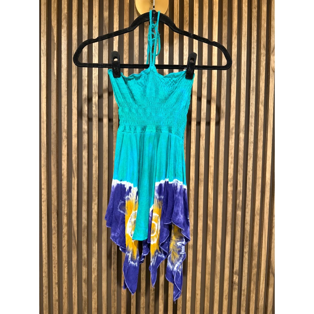 Whimsical Tie Dye Halter top boho 90s hollywood flowy edgy